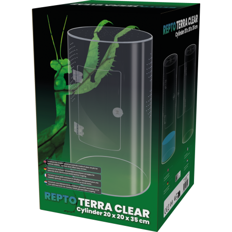 Repto Terra Clear Cilinder 20x20x35cm