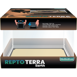 Terrarium compact Repto Terra Earth 30x30x20 Habitat pour reptiles