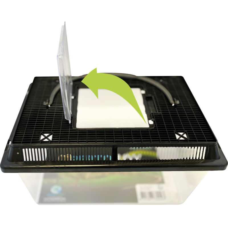 Repto Box 27x17x16 cm : Boîte de transport ventilée pour reptiles et insectes