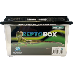 Repto Box 27x17x16 cm : Boîte de transport ventilée pour reptiles et insectes