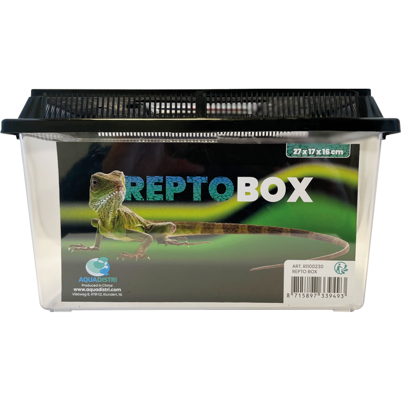 Repto Box 27x17x16 cm : Boîte de transport ventilée pour reptiles et insectes