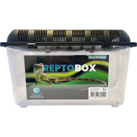 Boîte d’élevage Repto Box 32,5x22x21 cm : Habitat ventilé pour reptiles et insectes