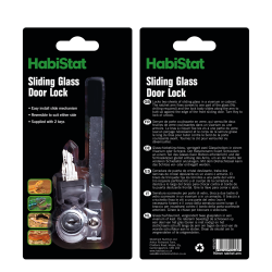 Serrure HabiStat 90 mm pour vivarium : Sécurité pour terrarium coulissant