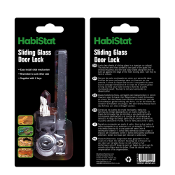 Serrure HabiStat 120 mm pour vivarium : Sécurité renforcée pour terrarium coulissant