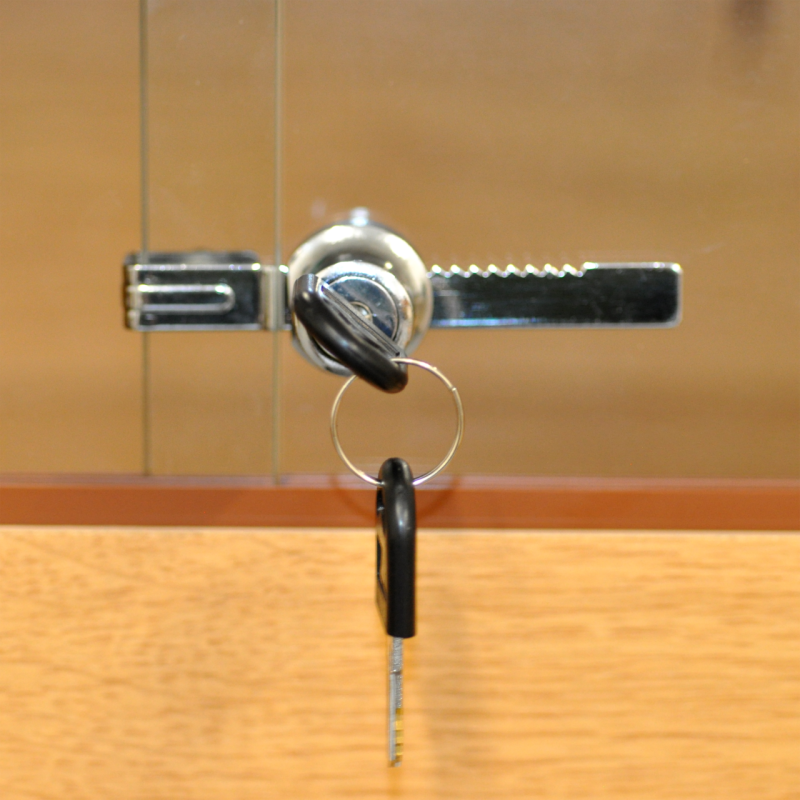 Serrure HabiStat 120 mm pour vivarium : Sécurité renforcée pour terrarium coulissant