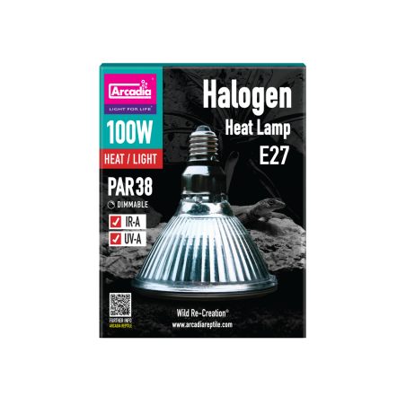 Lampe chauffante Arcadia 100W Halogene reptile terrarium