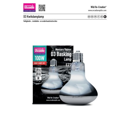 Arcadia 2nd Generation UV Basking Lamp 100 Watt