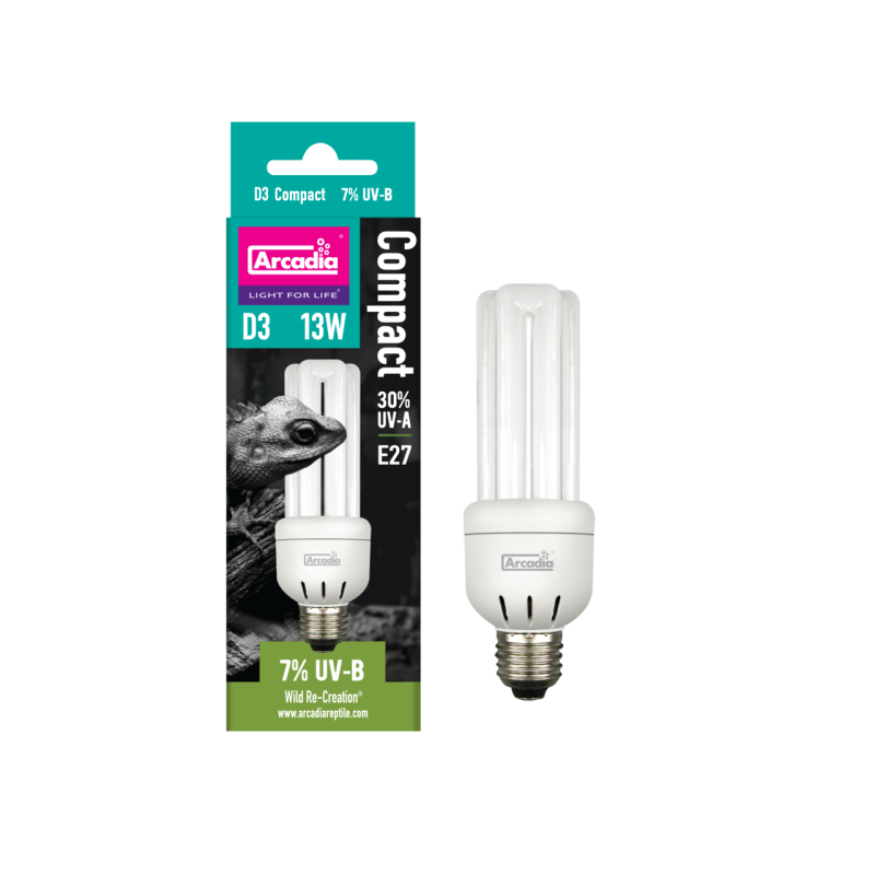 Vente Arcadia Mini Triple U 7% UVB 13W lampe UV