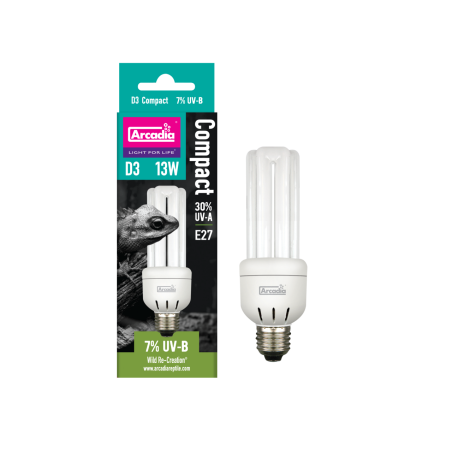 Vente Arcadia Mini Triple U 7% UVB 13W lampe UV