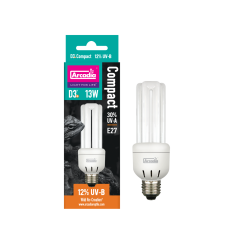 Achat lampe terrarium Arcadia Mini Triple U D3 Plus 12 UVB 13W