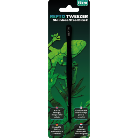 Pinces en Acier inoxydable noires 15cm