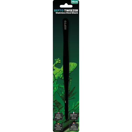 Pinces en Acier inoxydable noires 25cm