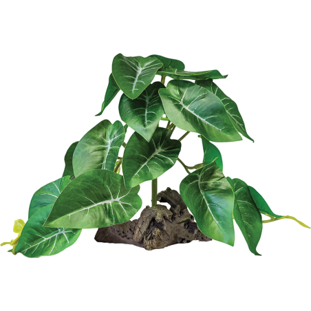 Repto Plante sur déco éléphant verte 20x13x20cm