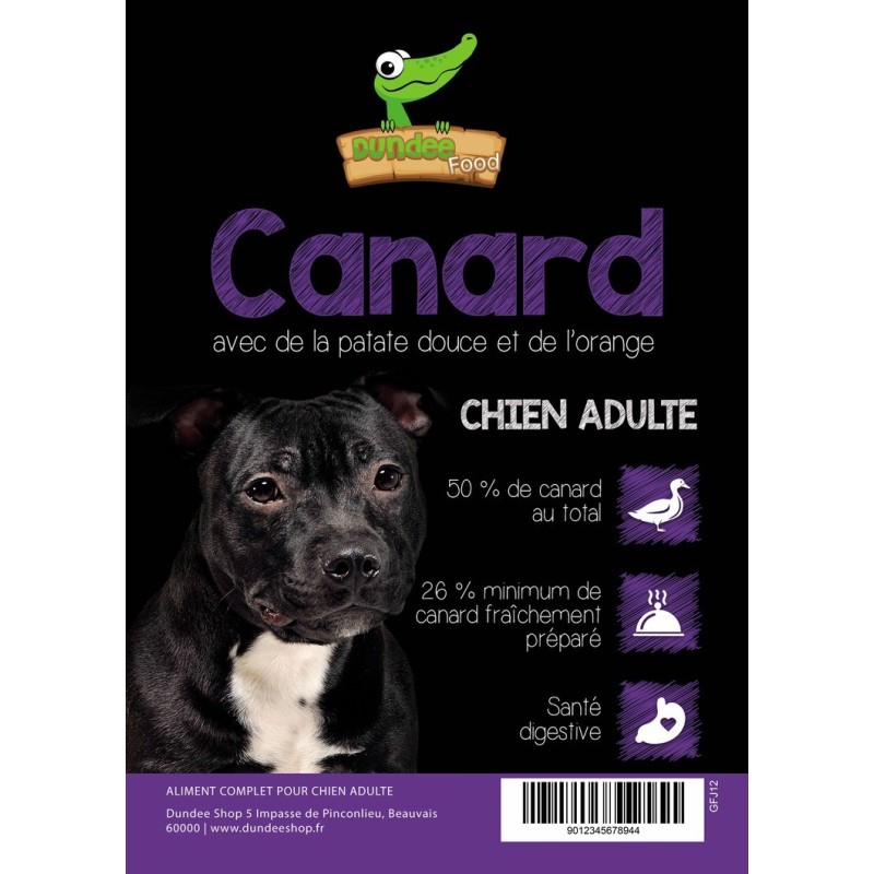 Alimentation chien : croquettes au canard chiens fragiles