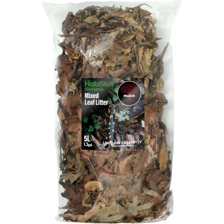 Litière de feuilles terrarium 5 L bioactif tropical